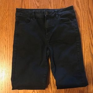 American Eagle Super High Waisted Jeggings - Black